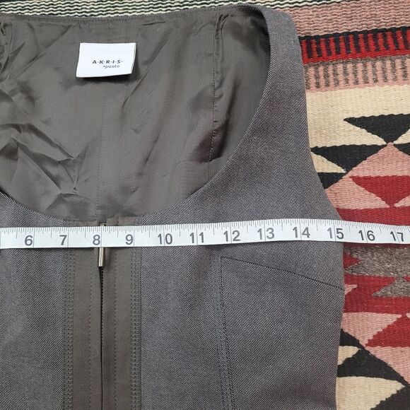 Akris Punto Gray Sleeveless Dress - Picture 7 of 8